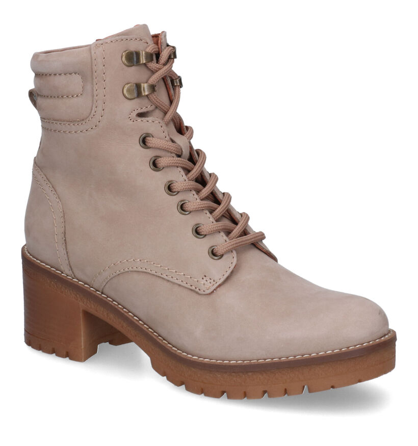 Signature Khaty Taupe Boots in nubuck (315785)