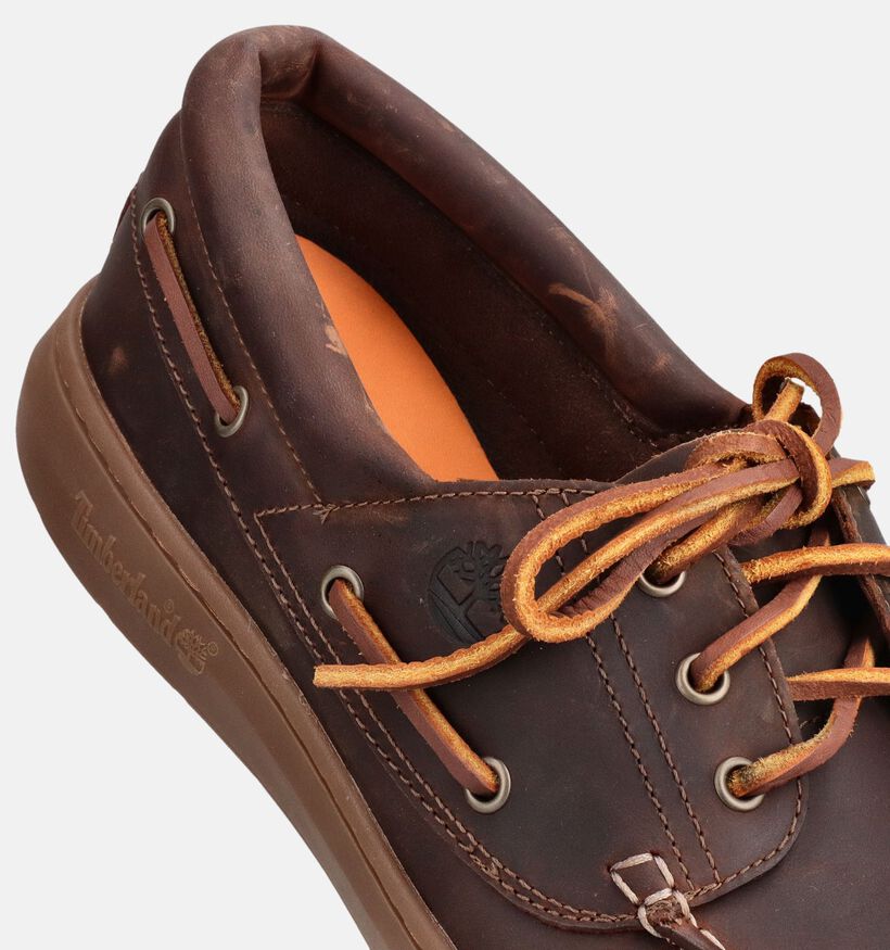 Timberland Portofino Pier Donkerbruine Bootschoenen voor heren (369221) - geschikt voor steunzolen