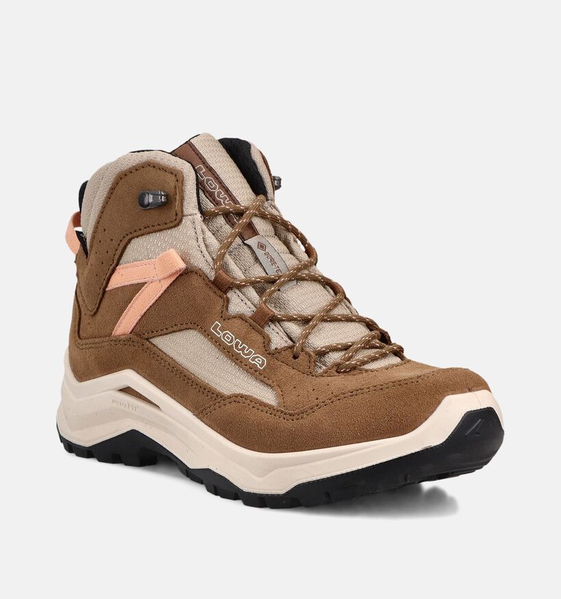 LOWA Ventierra Chaussures de randonn&eacute;e en Taupe pour femmes (374260) - pour semelles orthop&eacute;diques