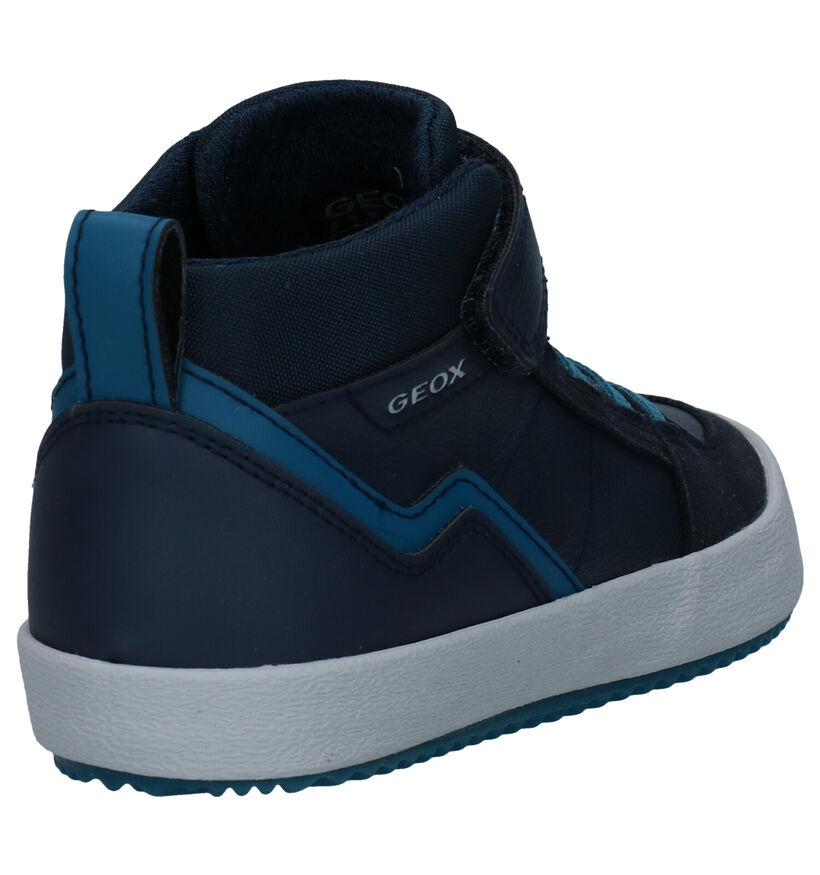 Geox Alonisso Blauwe Hoge Schoenen in kunstleer (298594)