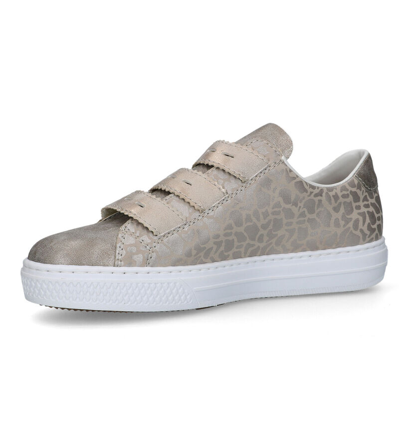 Rieker Beige Velcroschoenen voor dames (320330)