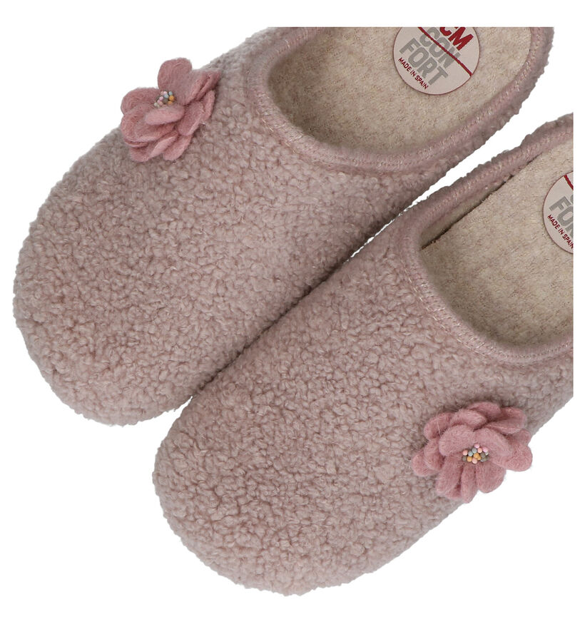CM Comfort Roze Pantoffels in stof (281986)