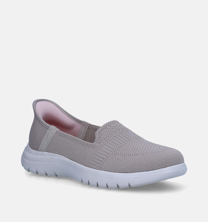 Skechers On-The-Go Flex Camellia Taupe Slip-ins voor dames (351889)