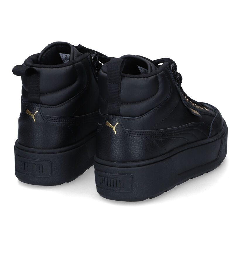 Puma Karmen Mid Zwarte Sneakers in kunstleer (311248)
