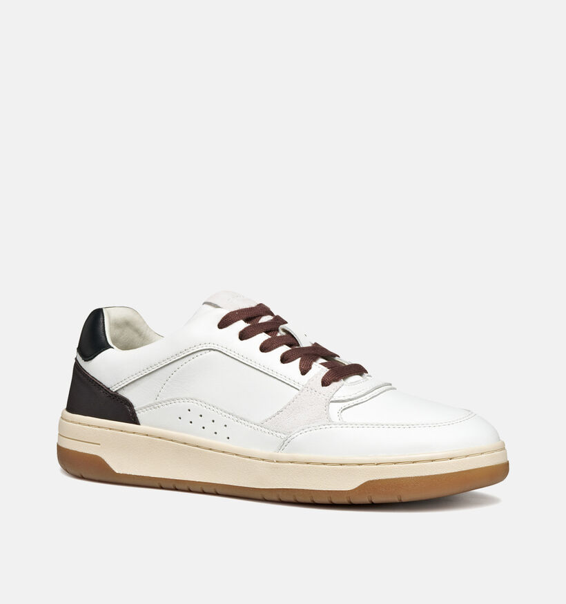 Geox Sedral Witte Veterschoenen voor heren (360117) - geschikt voor steunzolen