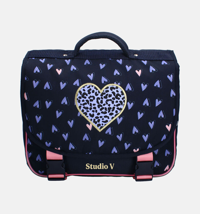 Studio V Donkerblauwe Boekentas voor meisjes (375043)
