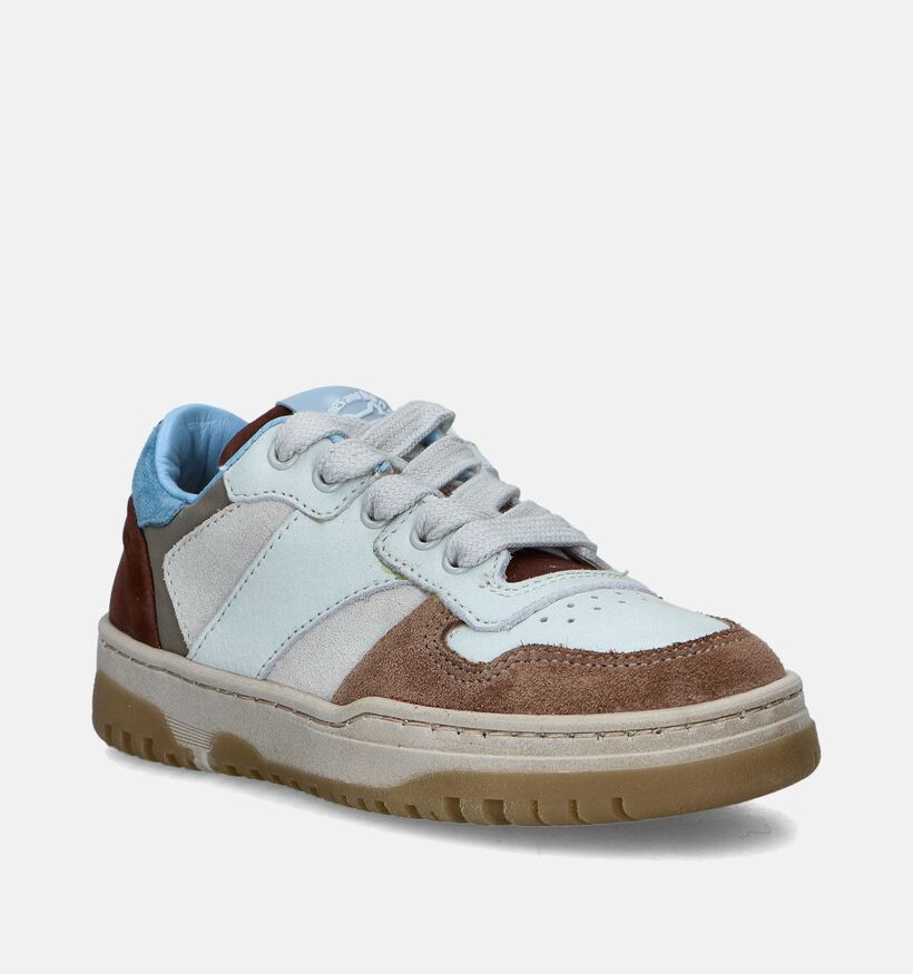 STONES and BONES Menor Beige Veterschoenen voor jongens (352672) - geschikt voor steunzolen