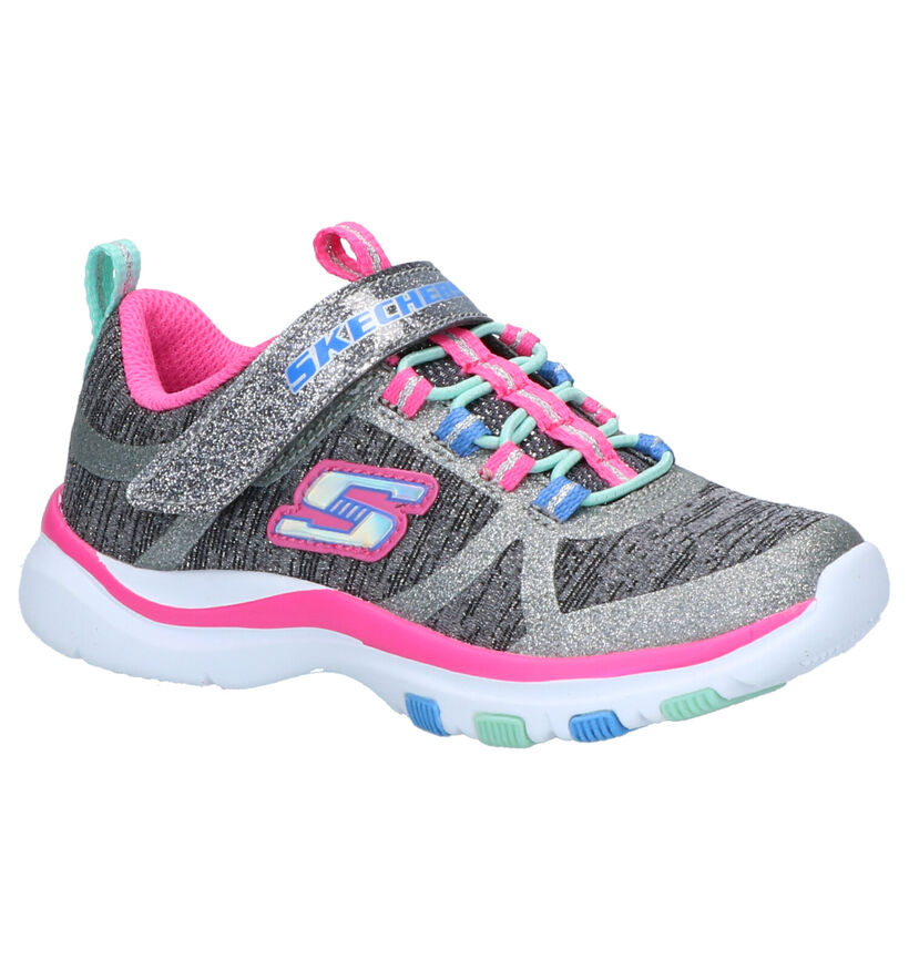 Skechers Grijze Sneakers in stof (263412)