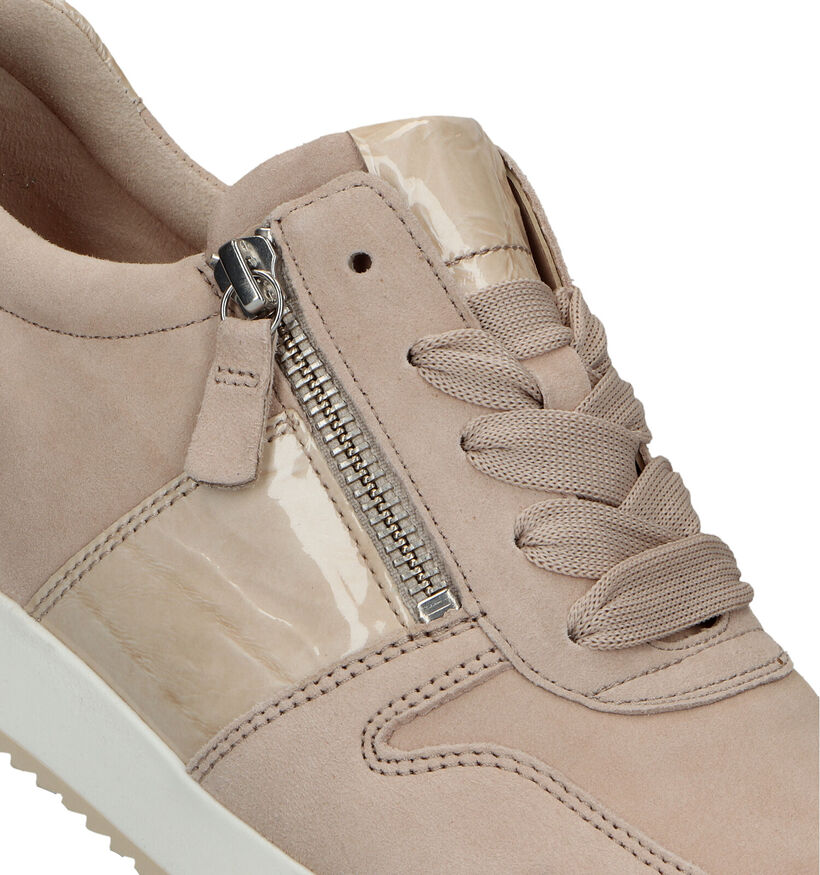 Gabor Best Fitting Beige Sneakers voor dames (319482) - geschikt voor steunzolen