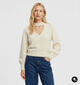 Guess Ecru Trui met Cut-out voor dames (381051)