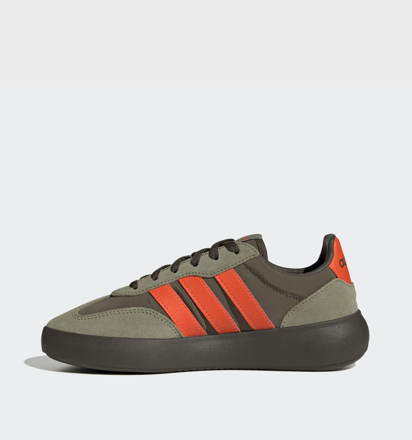adidas Barreda Decode Baskets en Vert/Orange pour garçons (365361) - pour semelles orthopédiques