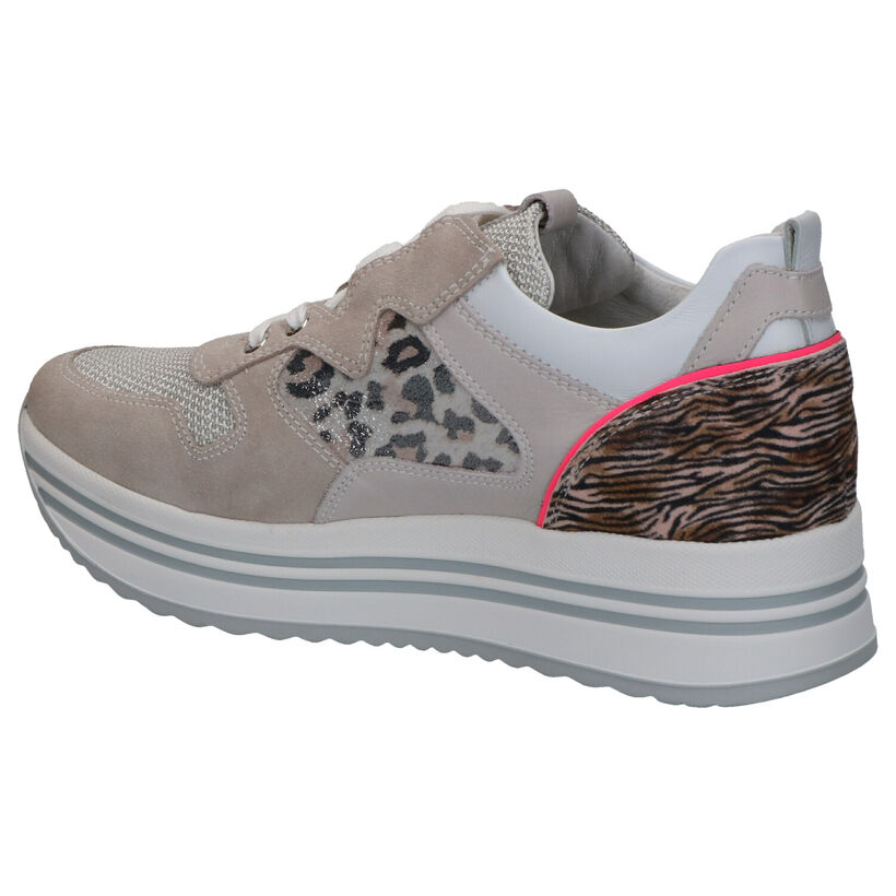 NeroGiardini Baskets casual en Gris clair en cuir (270585)