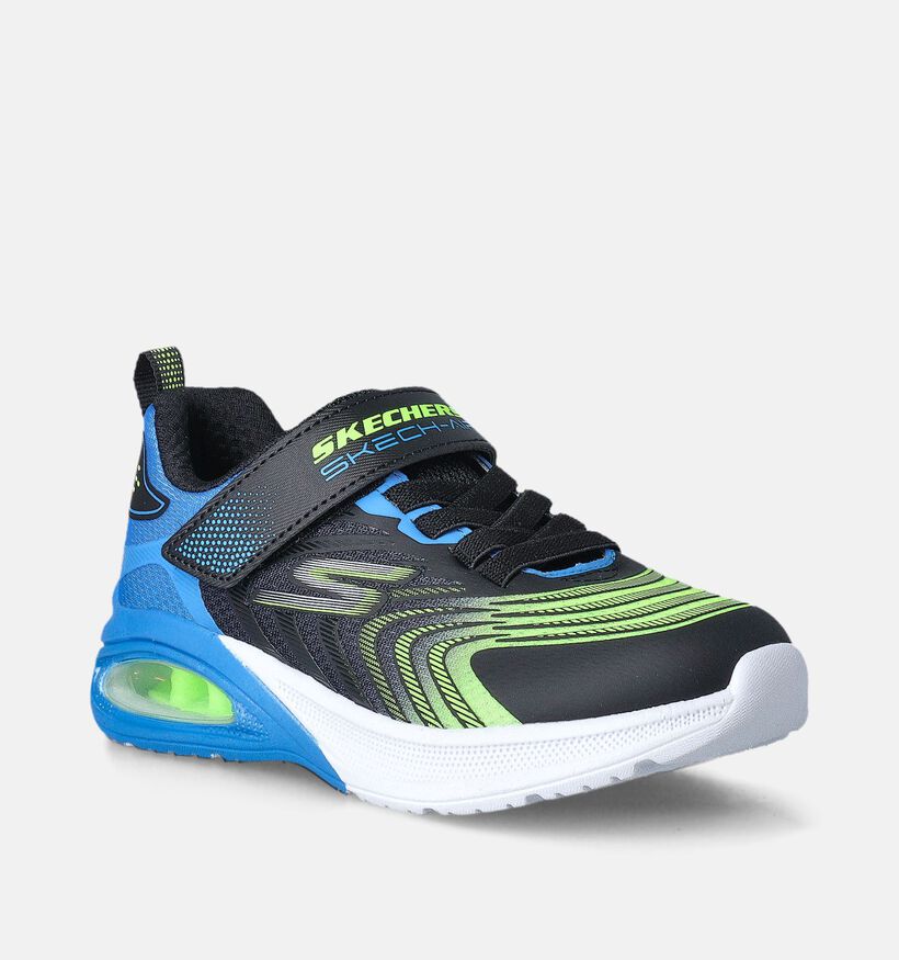 Skechers Microspec Max Advance Baskets en Noir pour garçons (361580)
