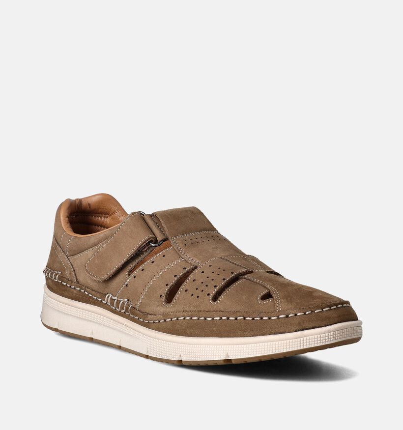 Comfort Plus Roger Taupe Sandalen voor heren (357865)