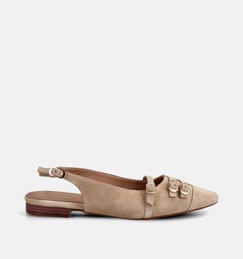 Tango Chaussures plates Beige/Marron