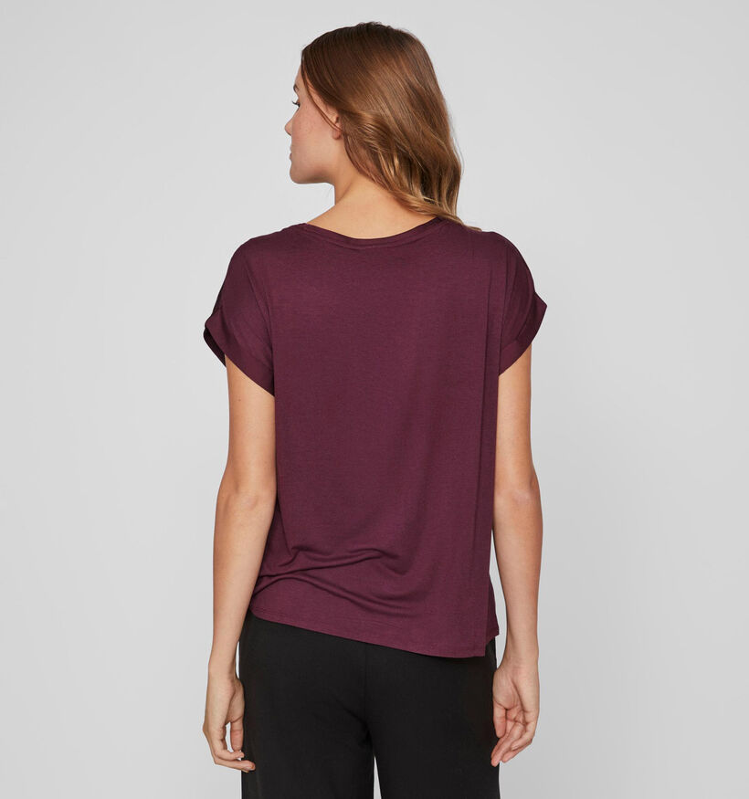 Vila Ellette Bordeaux T-shirt voor dames (340665)