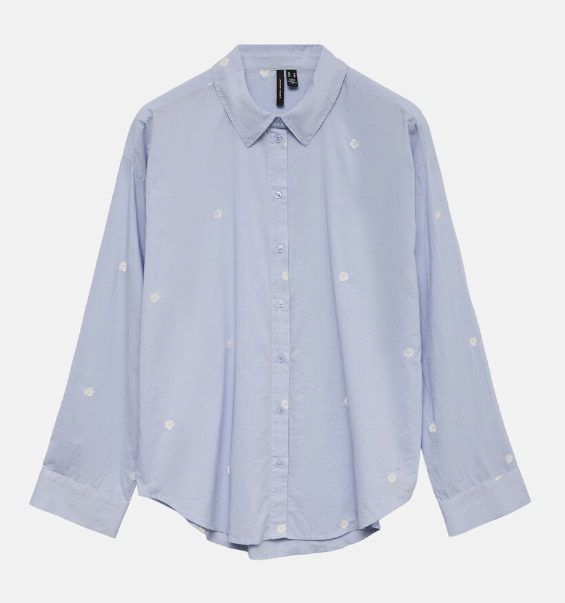 Vero Moda Odona Chemise en Bleu pour femmes (369434)