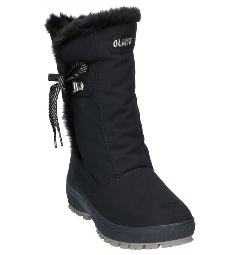 Olang Grazia Zwarte Snowboots in daim (262751)