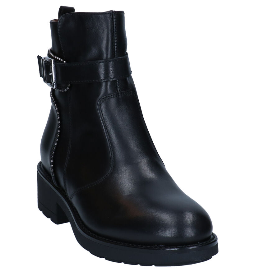 NeroGiardini Bottines motardes en Noir en cuir (296594)