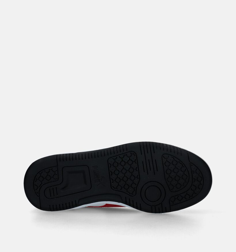 Puma Rebound v6 lo Grijze Sneakers voor jongens, meisjes (334484)