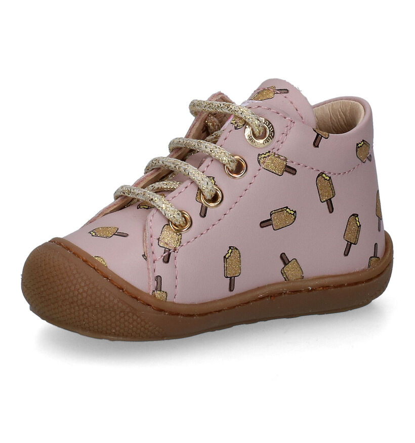 Naturino Cocoon Roze Babyschoenen voor meisjes (316120) - geschikt voor steunzolen