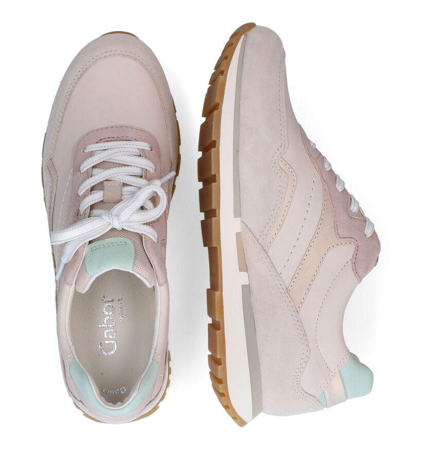 Gabor OptiFit Witte Sneakers voor dames (306213) - geschikt voor steunzolen