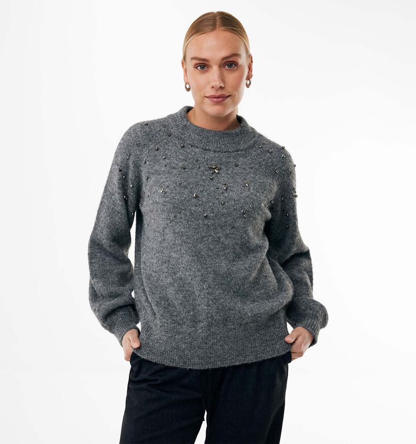 Mexx Embellishment Grijze Trui voor dames (380725)