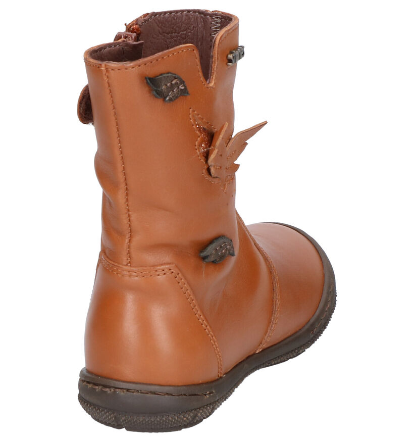 STONES and BONES Bottes basses en Cognac en cuir (255529)