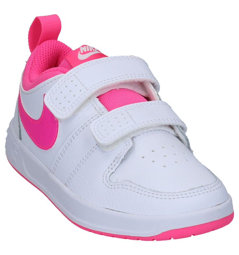 Nike Pico 5 Baskets en Blanc en cuir (254092)