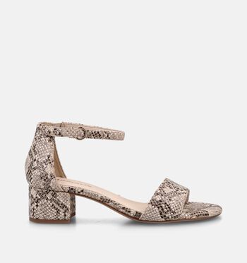 Tamaris Sandales Noir/Beige/Or