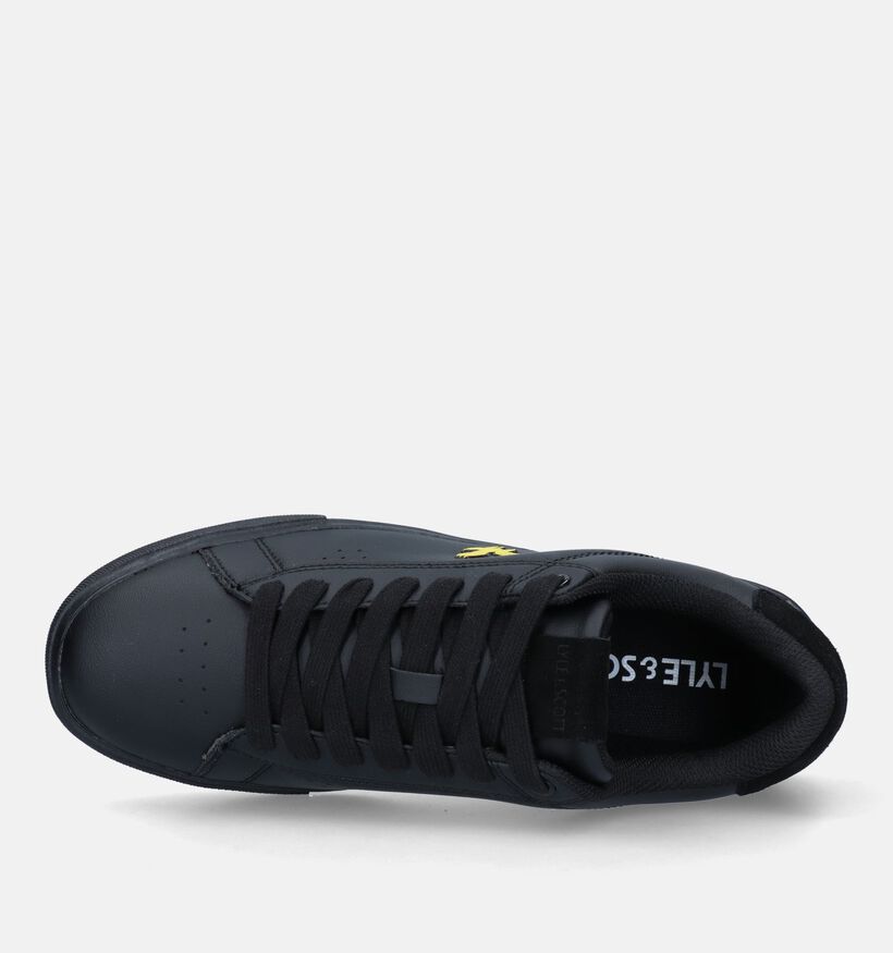 Lyle & Scott Whitburn Zwarte Sneakers voor heren (340470) - geschikt voor steunzolen