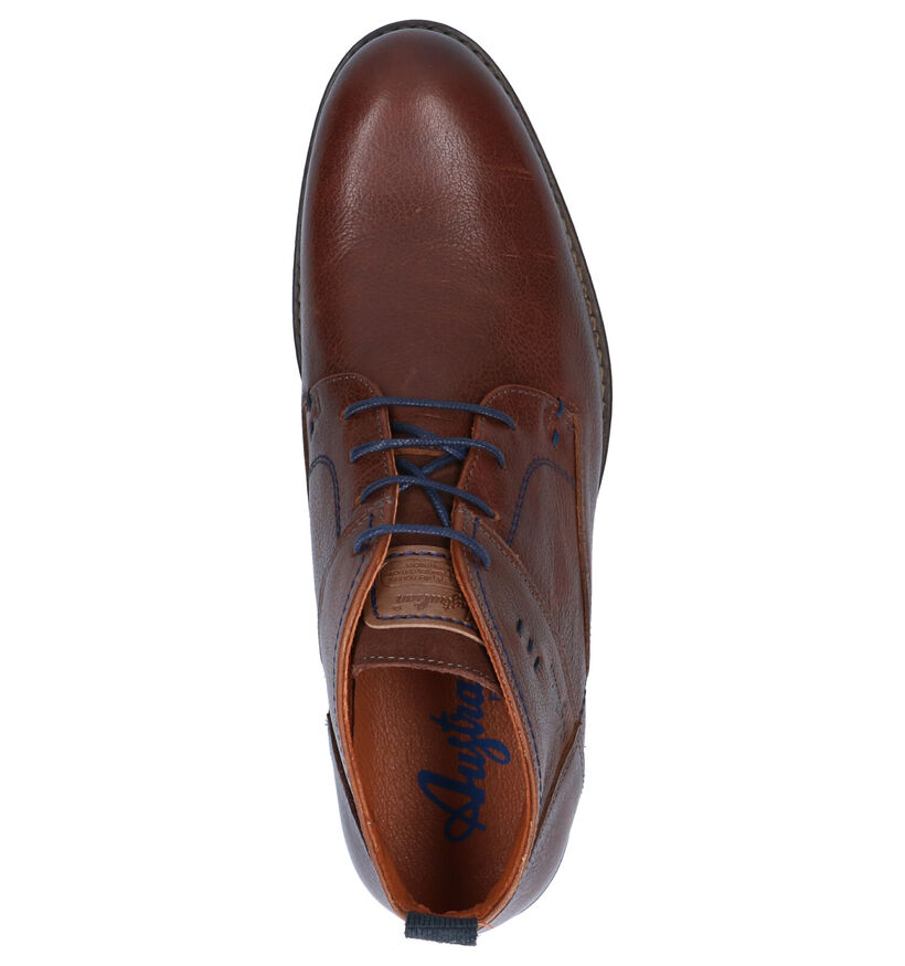Australian Maine Chaussures à lacets Cognac en cuir (282695)