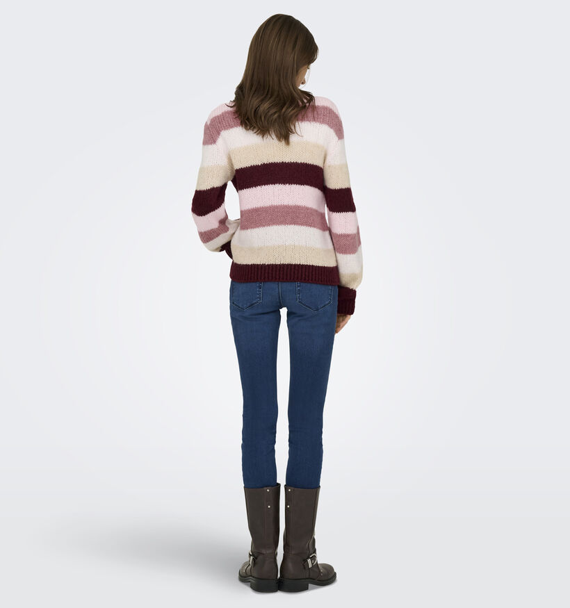 JDY Dinea Blauwe/Witte Trui met Strepenprint JDY Dinea Roze/Witte Trui met Strepenprint voor dames (359868)