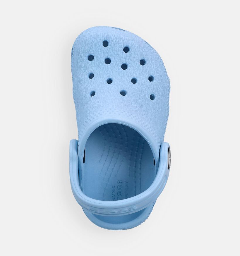 Crocs Classic Clog Nu-pieds en Bleu clair pour filles (371021)