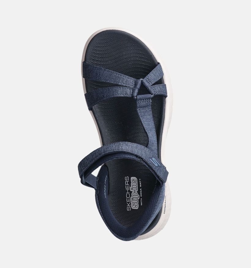 Skechers Go Walk Flex Illuminate Sandales en Bleu pour femmes (366570)