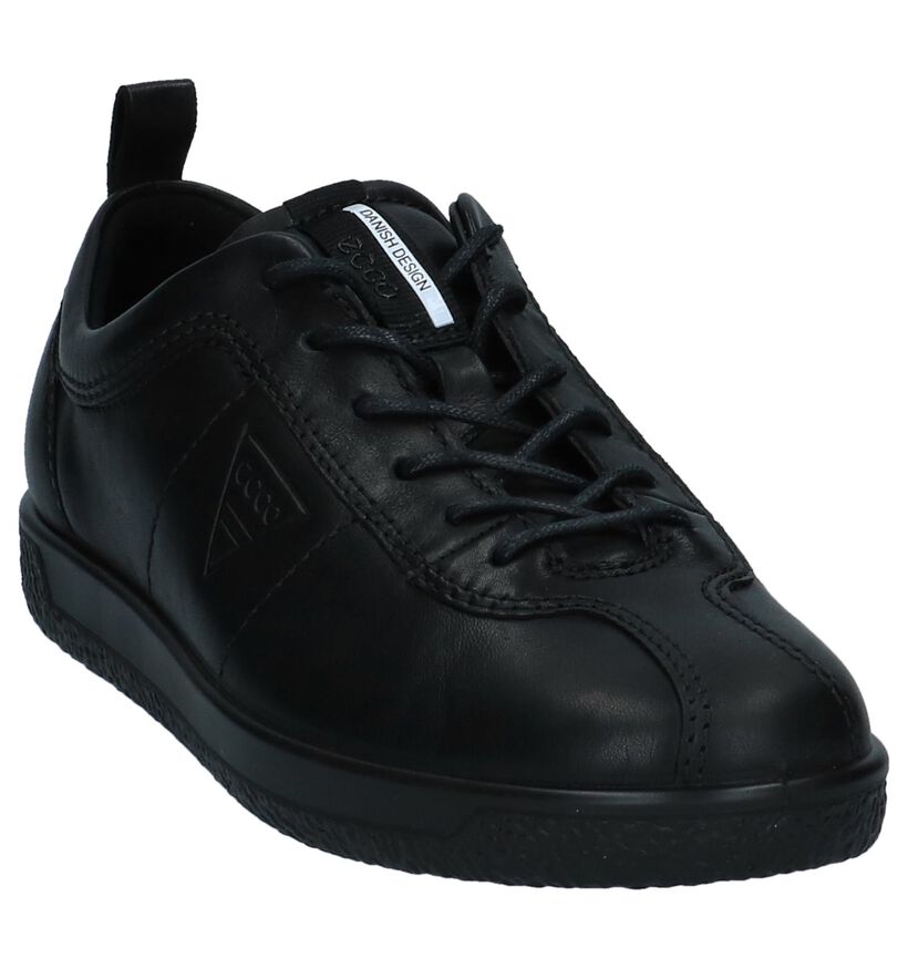 ECCO Chaussures à lacets en Noir en cuir (232077)