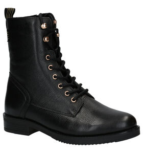 Poelman Zwarte Boots in leer (277414)