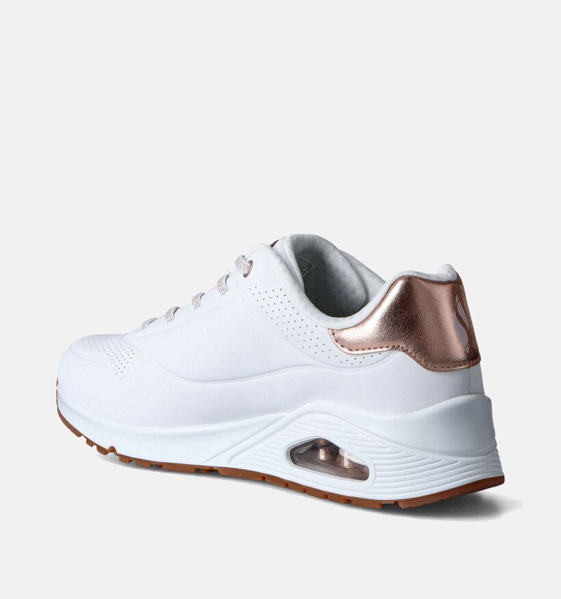 Skechers Uno Shimmer Away Witte Sneakers voor dames (353636)