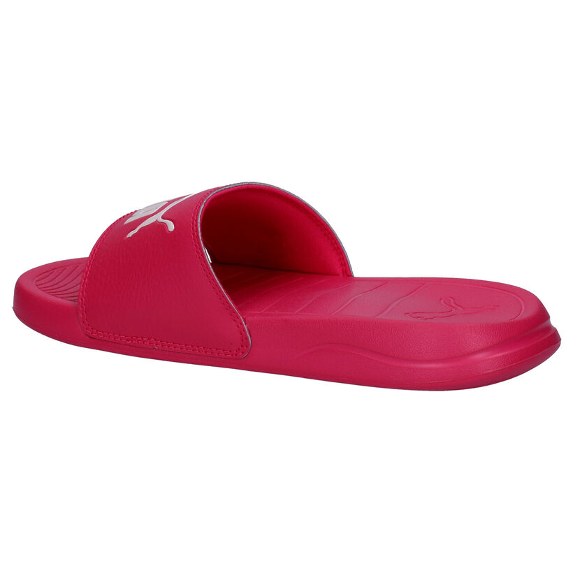Puma Popcat Claquettes de piscine en Fuchsia en simili cuir (294688)