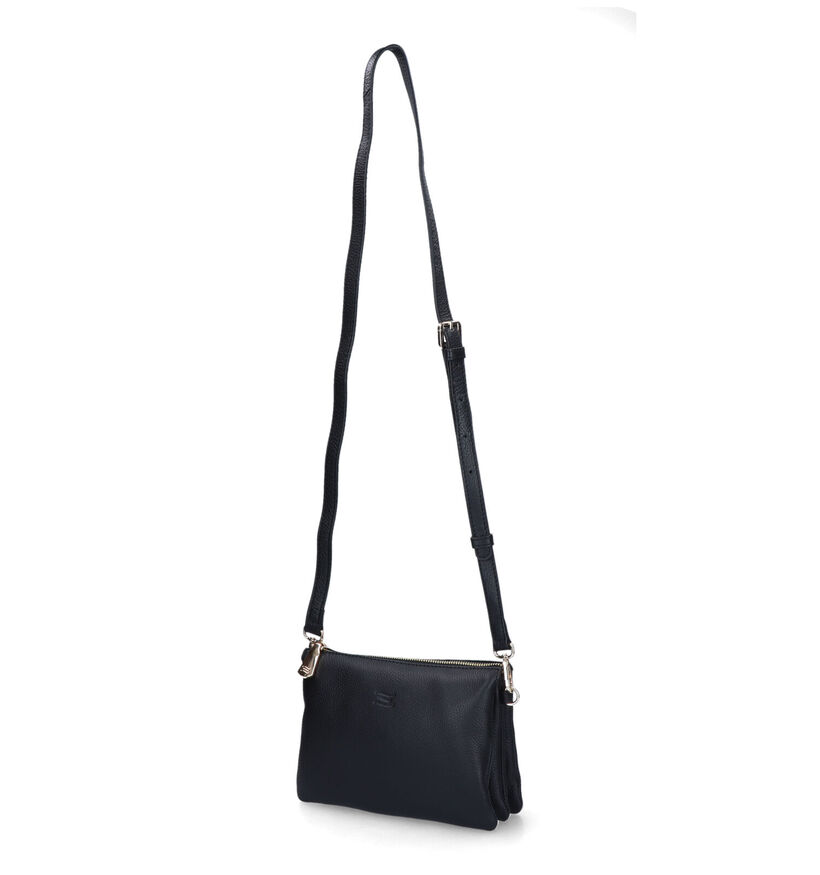 Crinkles Zwarte Crossbody Tas voor dames (324997)