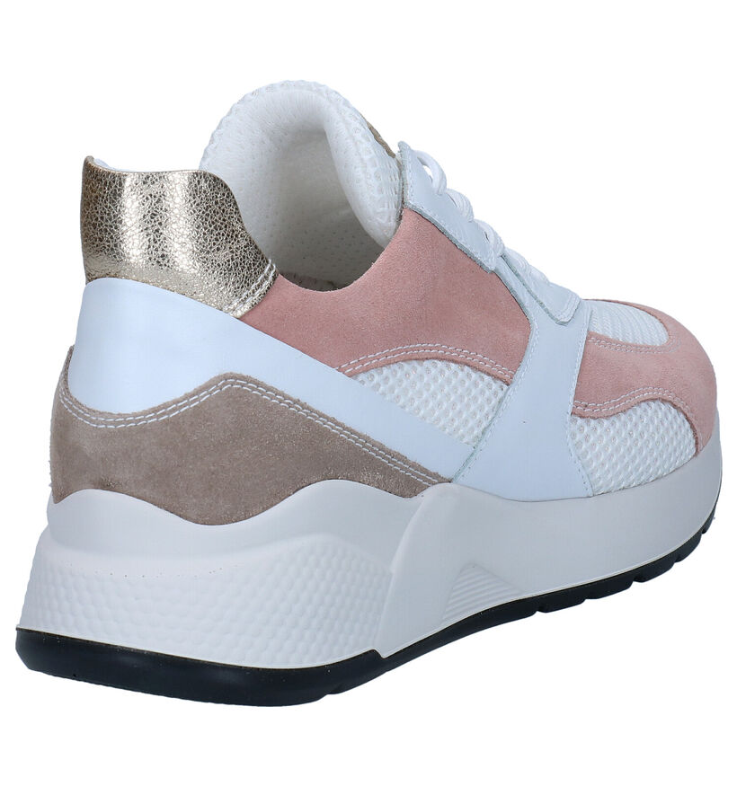 NeroGiardini Witte Sneakers in daim (290045)