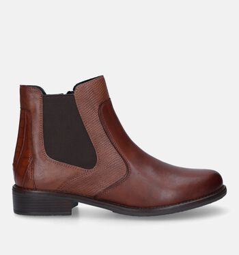 Bottines Chelsea cognac