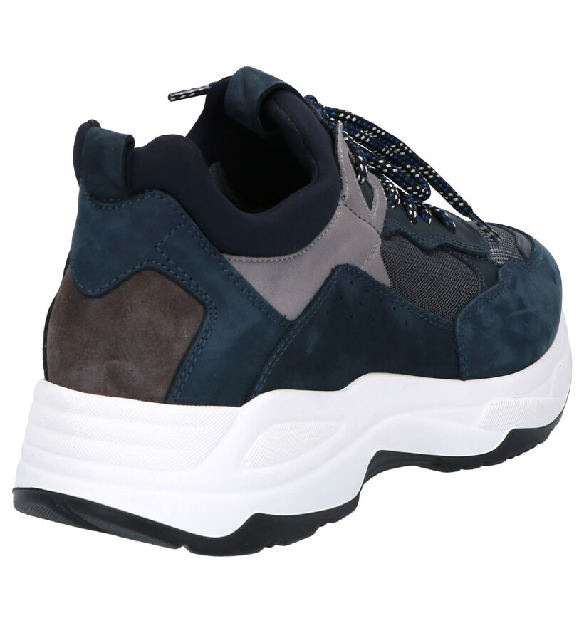 NeroGiardini Blauwe Sneakers in leer (259953)