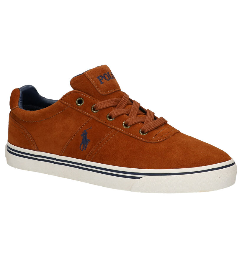 Polo Ralph Lauren Hanford Chaussures à Lacets en Bleu en daim (278188)