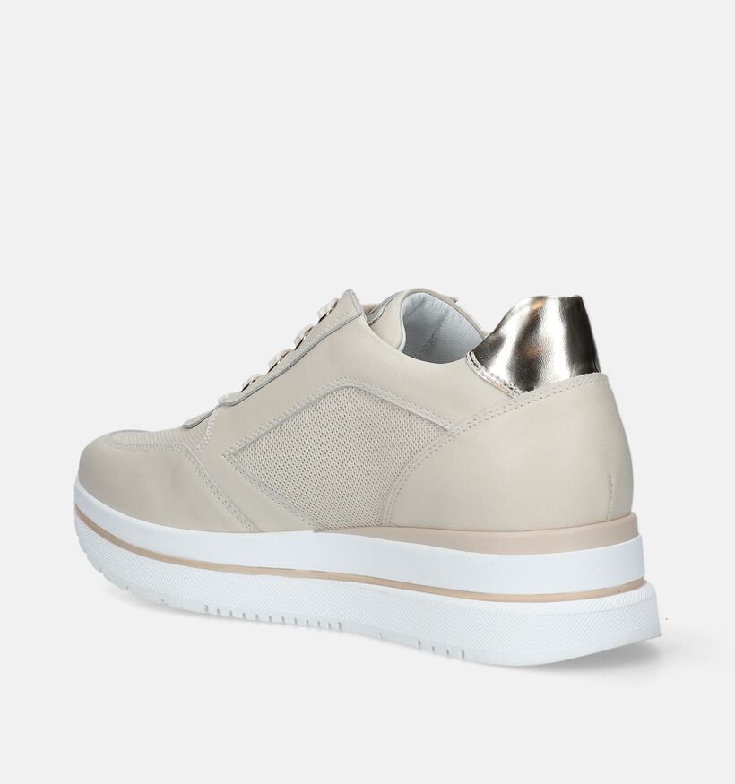 NeroGiardini Beige Sneakers voor dames (339530) - geschikt voor steunzolen