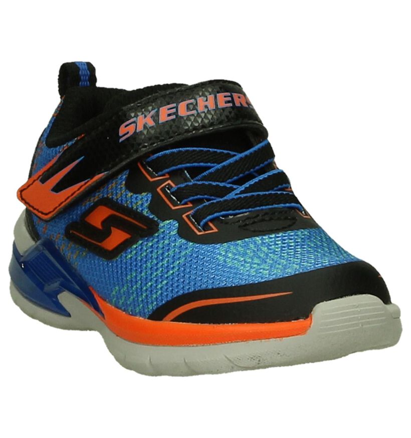 Skechers Baskets basses en Bleu en textile (202336)