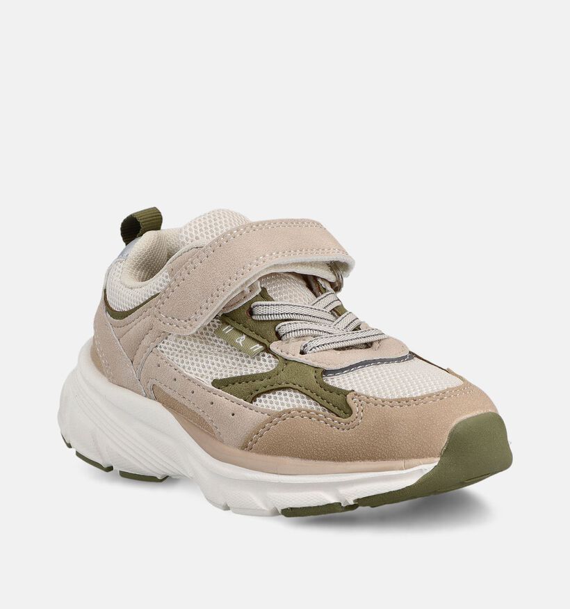 Milo & Mila Baskets basses en Beige pour filles, gar&ccedil;ons (371090)