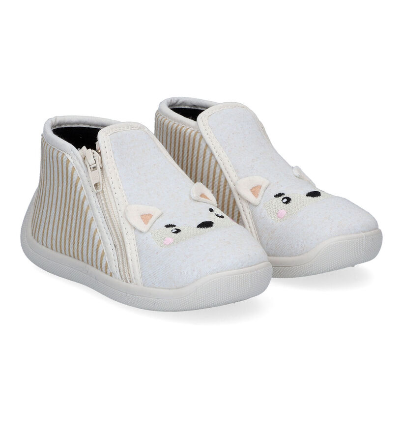 Milo & Mila Beige Pantoffels voor meisjes (310907)