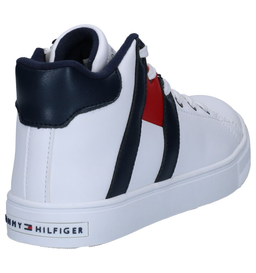 Tommy Hilfiger Baskets hautes en Bleu foncé en simili cuir (257344)