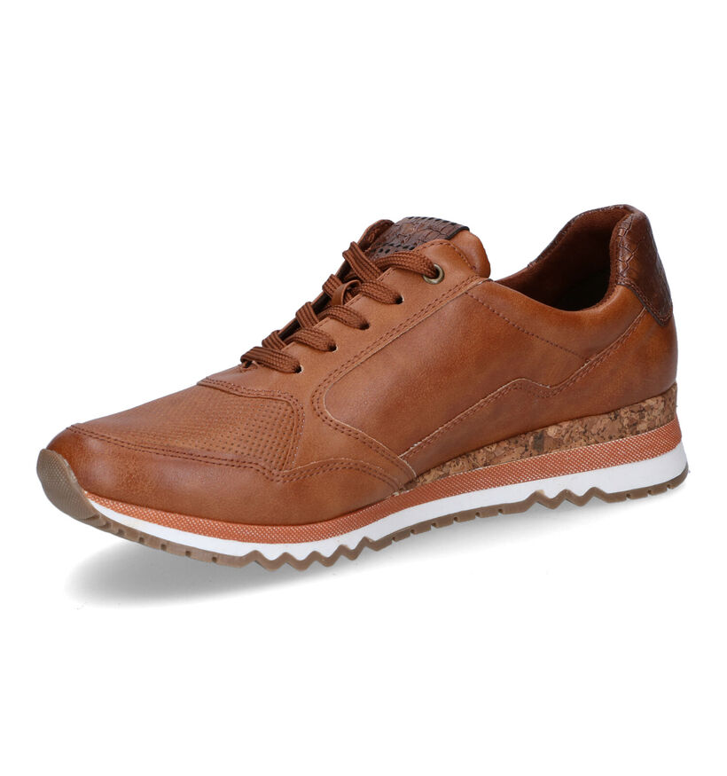 Marco Tozzi Chaussures à lacets en Cognac en simili cuir (293927)